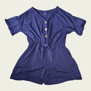 Navy Blue Romper Size L
